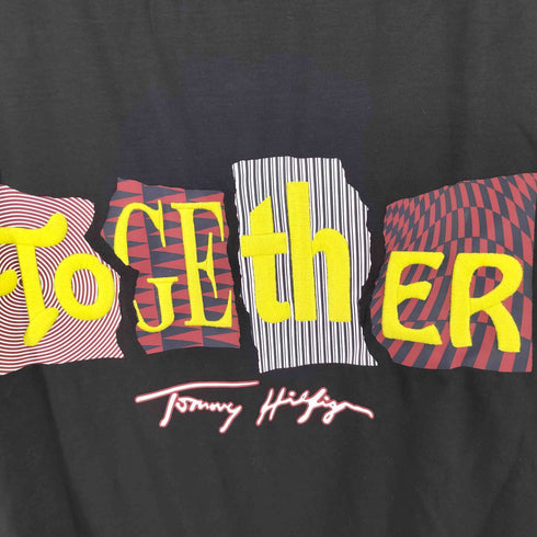 トミーヒルフィガー TOMMY HILFIGER TOGETHER コラボ刺繍Tシャツ メンズ import:M