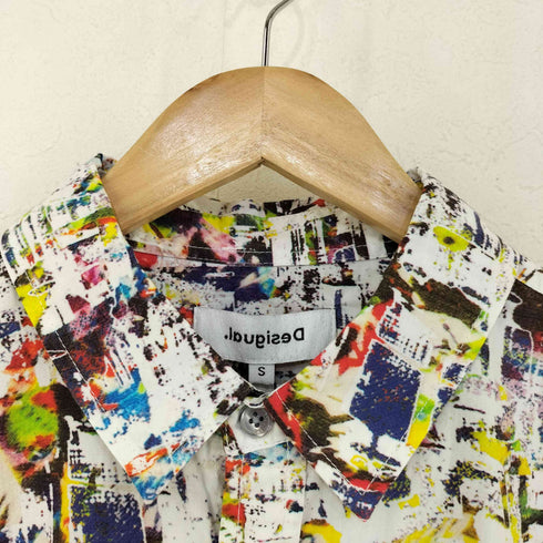 デシグアル Desigual DEWEY マルチカラー総柄シャツ メンズ JPN:S