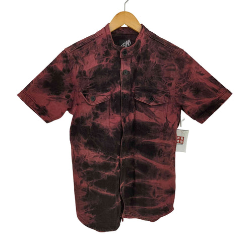 レフラー Leflah バンドカラー ブリーチ加工 S/Sシャツ メンズ JPN:M