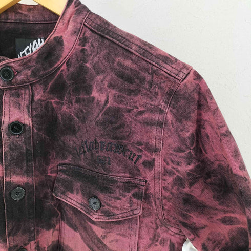 レフラー Leflah バンドカラー ブリーチ加工 S/Sシャツ メンズ JPN:M