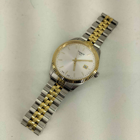 ティソ TISSOT バラード 40mm クォーツ シルバー文字盤 メンズ