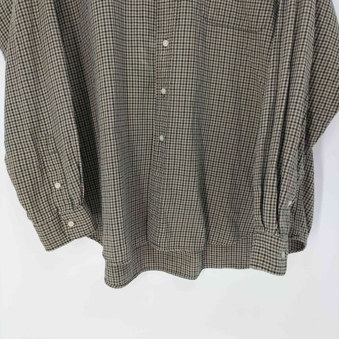 ポロバイラルフローレン Polo by RALPH LAUREN 90S 北マリアナ諸島製 POST BOY バンドカラー ギンガムチェック L/S シャツ メンズ import:XXL