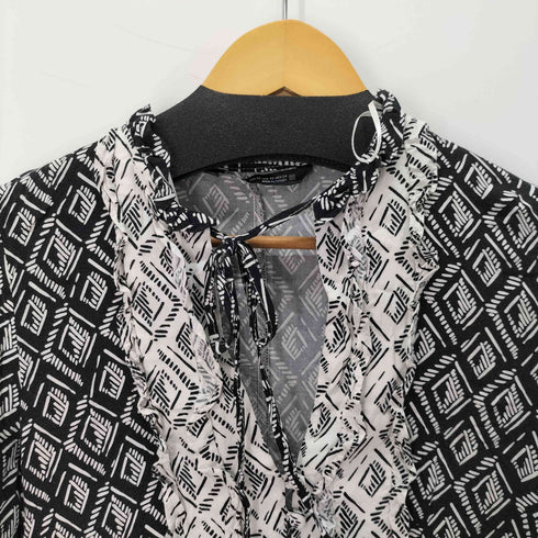 ザラ ZARA レーヨン100% 総柄ミニワンピース レディース 24