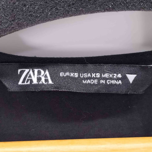 ザラ ZARA オーバーサイズププリンドレスワンピース レディース import:XS