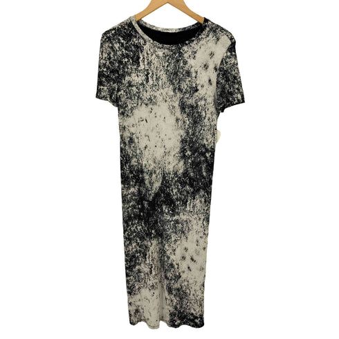 ザラ ZARA Over Painted Rib Knit Dress オーバー ペンキ加工 リブニット S/S ワンピース レディース import:M