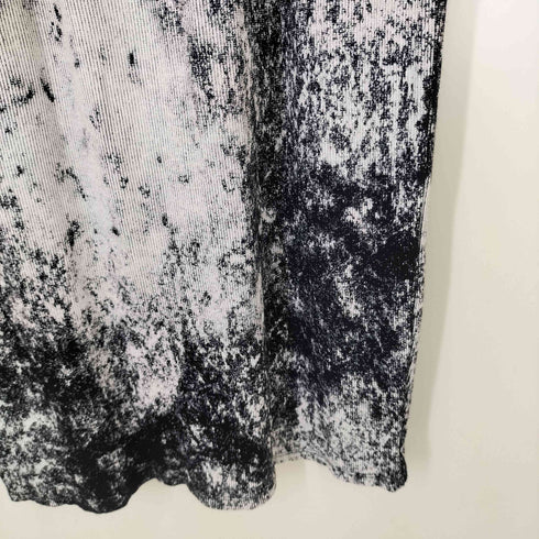 ザラ ZARA Over Painted Rib Knit Dress オーバー ペンキ加工 リブニット S/S ワンピース レディース import:M