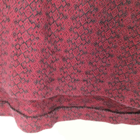 バーバリーズ BURBERRYS 90S MADE IN USA ワンポイントロゴ刺繍 総柄 L/S ポロシャツ メンズ import:M