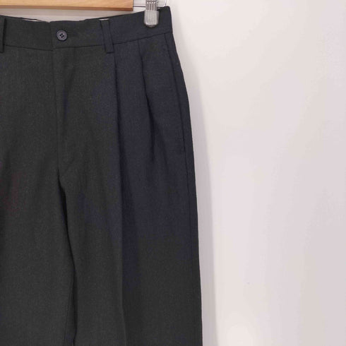 ヨウジヤマモトダーバン アール Yohji Yamamoto DURBAN A.A.R 4P ジップフライ 2タック センタープレス ウール スラックス パンツ メンズ