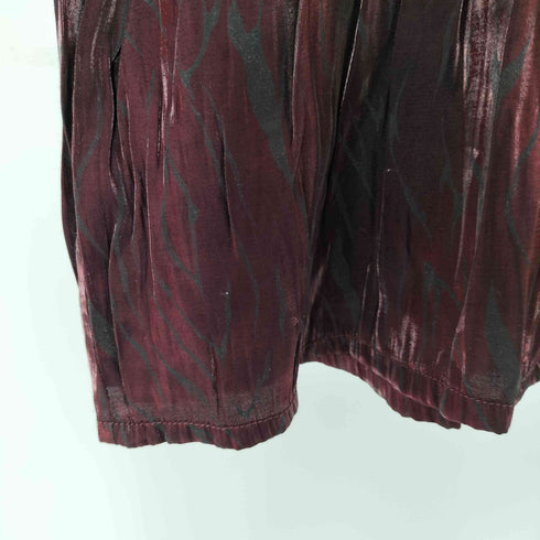 PRONTI レーヨン混 ゼブラ柄 L/S オープンカラーシャツ メンズ import:XL