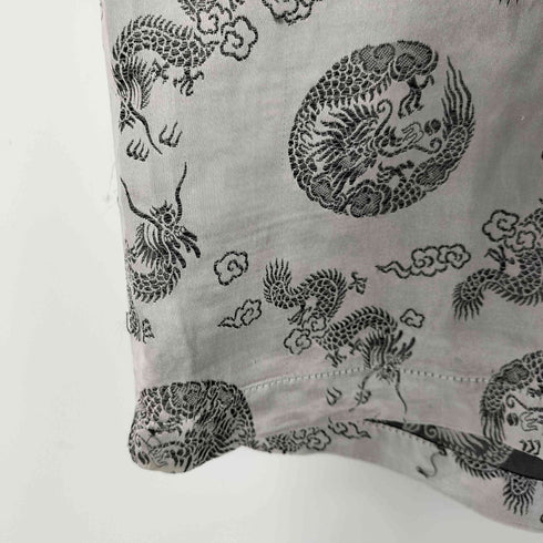 ドラゴン刺繍 S/S オープンカラーシャツ メンズ