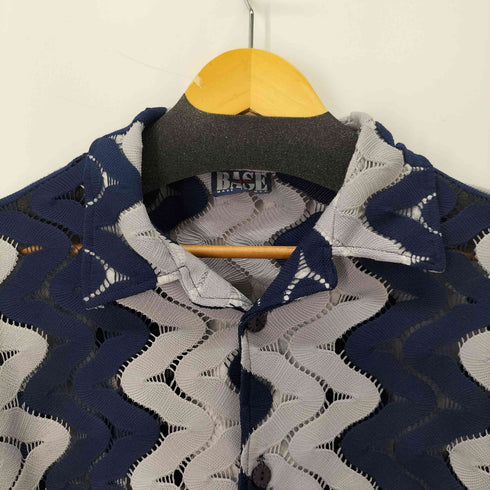 BASE CAMP MADE IN USA デザイン S/S オープンカラーシャツ メンズ