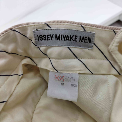 イッセイミヤケメン ISSEY MIYAKE MEN 90S 97AW 銀タグ 4P ジップフライ センタープレス コットン テーパード スラックス メンズ JPN:S