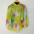 ザラ ZARA マルチカラー シアーシャツ レディース import:XS