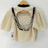 ザラ ZARA S/S クロシェ編みニットトップス レディース import:S