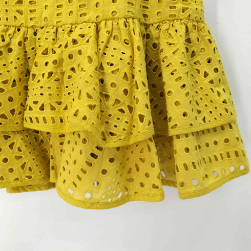 ザラ ZARA カットワークエンブロイダリーミニスカート レディース JPN:XS