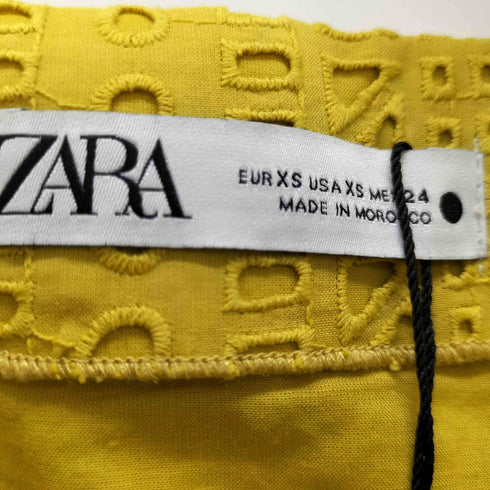 ザラ ZARA カットワークエンブロイダリーミニスカート レディース JPN:XS