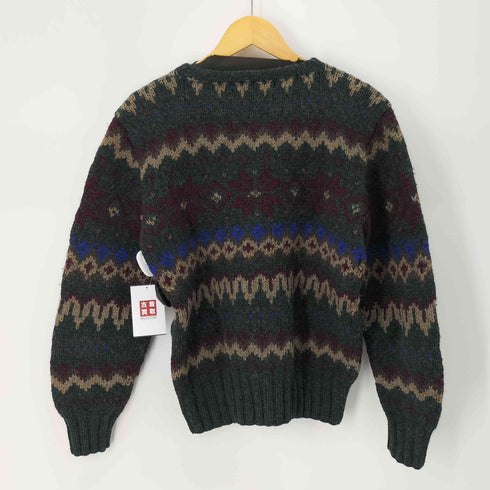 ラルフローレン RALPH LAUREN 90S HAND KNIT ノルディック柄 ウールニット メンズ import:M