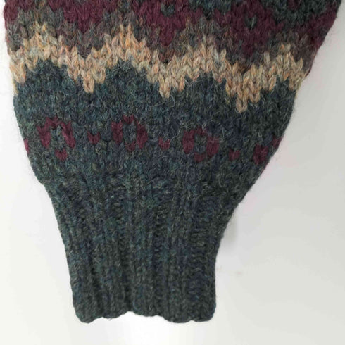 ラルフローレン RALPH LAUREN 90S HAND KNIT ノルディック柄 ウールニット メンズ import:M
