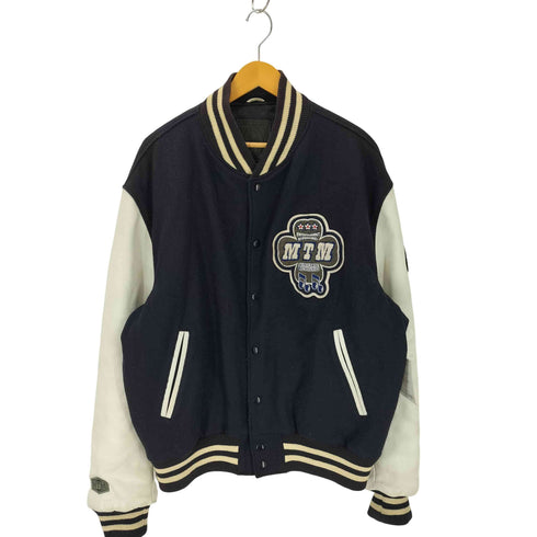 ゴールデンベアー Golden bear USA製 ワッペン 裏地キルティング 袖レザー スタジャン メンズ JPN:L