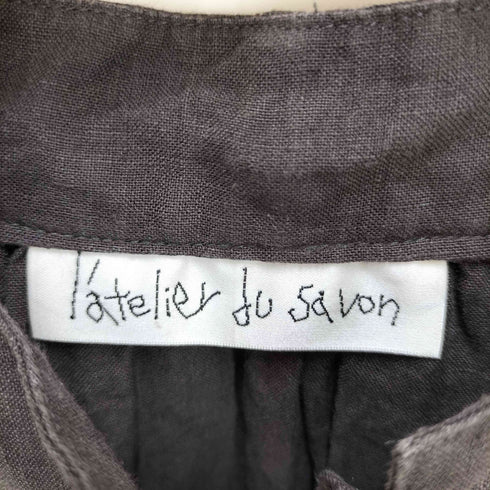 アトリエドゥサボン latelier du savon 20SS リネン ピンタック S/S シャツ ワンピース レディース FREE