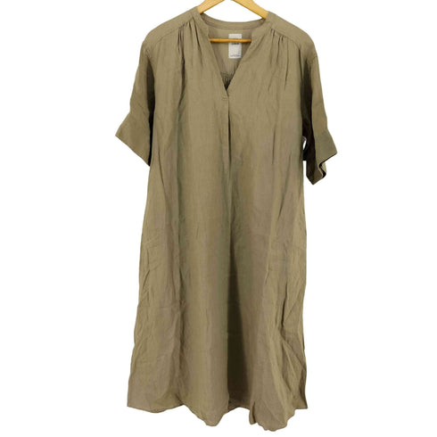 グリーンレーベルリラクシング GREEN LABEL RELAXING フレンチリネン シャツ ワンピース レディース FREE