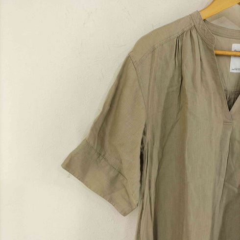 グリーンレーベルリラクシング GREEN LABEL RELAXING フレンチリネン シャツ ワンピース レディース FREE