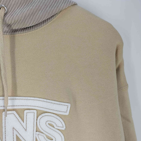 バンズ VANS ビッグシルエット コーデュロイフード ロゴパーカー レディース import:M