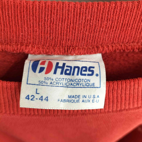 ヘインズ Hanes MOOLACK SHORES MADE IN USA ラグランスウェット メンズ L
