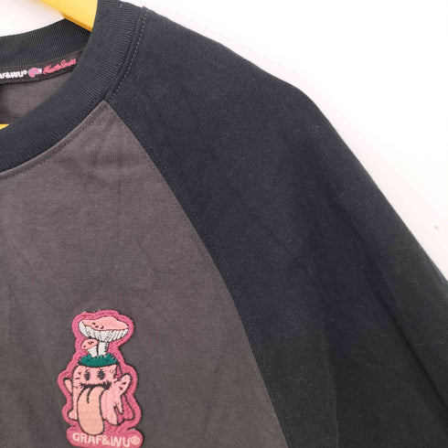 GRAF&WU キノコワンポイントラグランTシャツ メンズ JPN:L