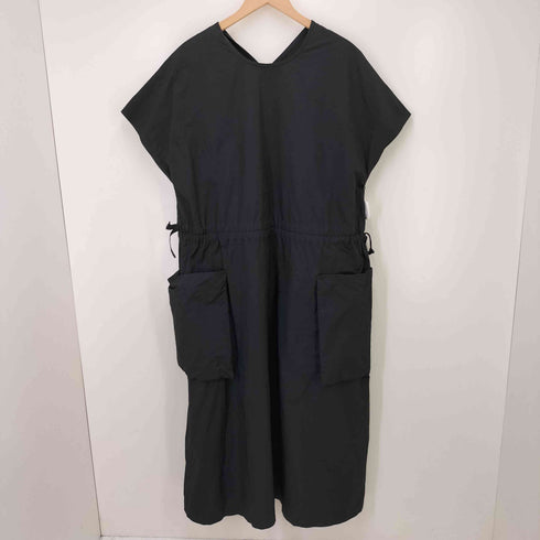 オールドマンズテーラー R&D.M.Co-/OLDMAN’S TAILOR GARMENT DYE POCKET DRESS 立体ポケット ドローコード ポリエステル ワンピース レディース ONE SIZE