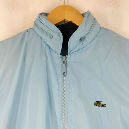 ラコステ LACOSTE 90-00s ロゴ刺繍 ジップアップナイロンジャケット メンズ import:M