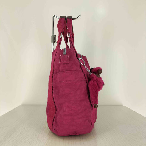 キプリング KIPLING ロゴワッペン チャーム付き ハンドバッグ レディース