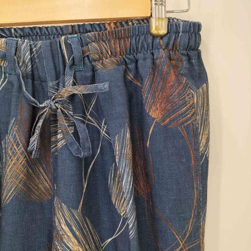 レリル lelill 24SS リーフプリント セミ ワイド パンツ レディース JPN:38