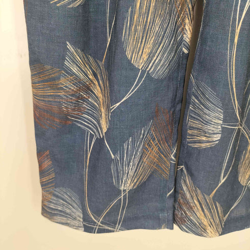 レリル lelill 24SS リーフプリント セミ ワイド パンツ レディース JPN:38
