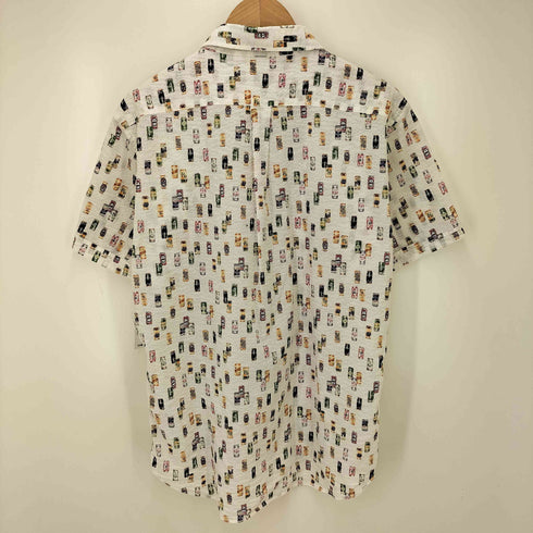 アデイインザライフユナイテッドアローズ A day in the life UNITED ARROWS マルチ 缶 プリント シアサッカー S/S シャツ レディース JPN:L