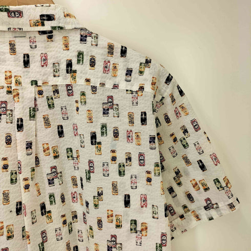 アデイインザライフユナイテッドアローズ A day in the life UNITED ARROWS マルチ 缶 プリント シアサッカー S/S シャツ レディース JPN:L