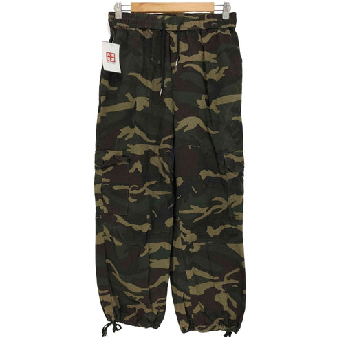 エージェムナイン AGEM/9 カモフラ ワイド カーゴパンツ レディース JPN:XL