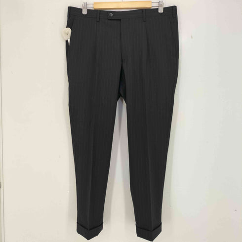 GINZA global style / 銀座グローバルスタイル ストライプ 3B シングル ジャケット & 1タック スラックス セットアップ メンズ