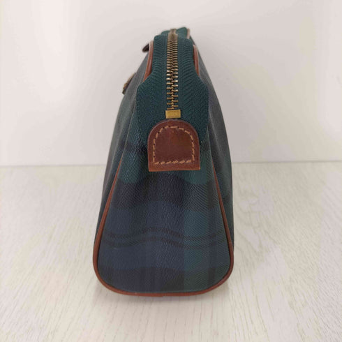 ポロラルフローレン POLO RALPH LAUREN ブラックウォッチ レザー クラッチ バッグ メンズ