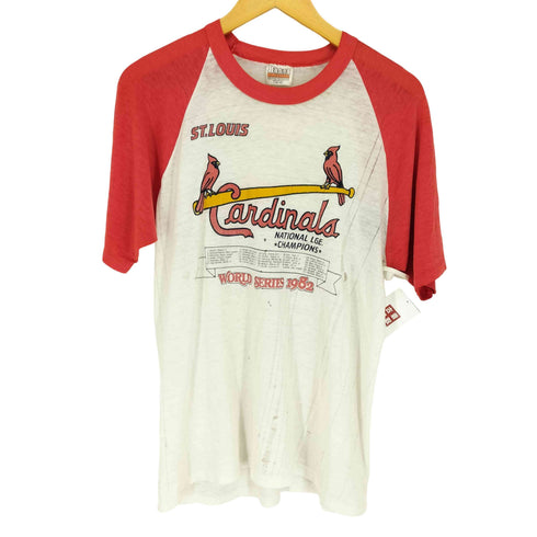 ヘインズ Hanes 80S 1982コピーライト チームロゴラグランTシャツ 襤褸 メンズ L