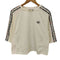 アディダスオリジナルス adidas Originals BOXY TEE 総柄サイドライン ロゴ ワッペン クロップド Tシャツ レディース JPN:S