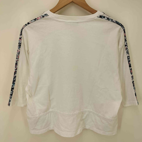 アディダスオリジナルス adidas Originals BOXY TEE 総柄サイドライン ロゴ ワッペン クロップド Tシャツ レディース JPN:S
