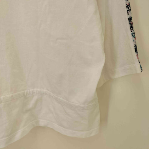アディダスオリジナルス adidas Originals BOXY TEE 総柄サイドライン ロゴ ワッペン クロップド Tシャツ レディース JPN:S