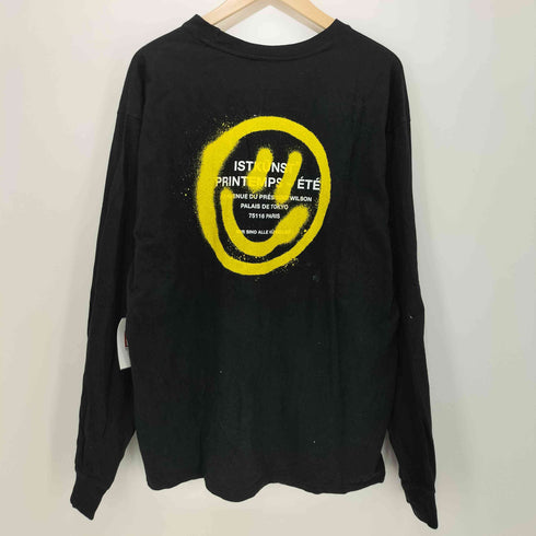 イストクンスト ISTKUNST 両面プリントL/S TEE メンズ L