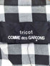 トリココムデギャルソン tricot COMME des GARCONS ラウンドカラー チェック柄半袖シャツ レディース S