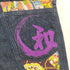 JUVENILE DELINQUENT 和柄刺繍切替 クロップドデニムパンツ メンズ US:32-33