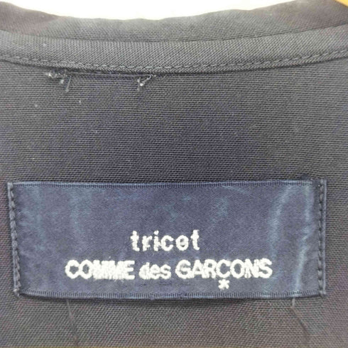 トリココムデギャルソン tricot COMME des GARCONS 1998AW ウールギャバジン ラウンドカラー シャツ レディース