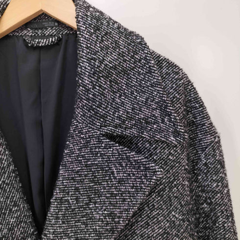 ザラ ZARA ネップ加工 チェスター コート メンズ import:L