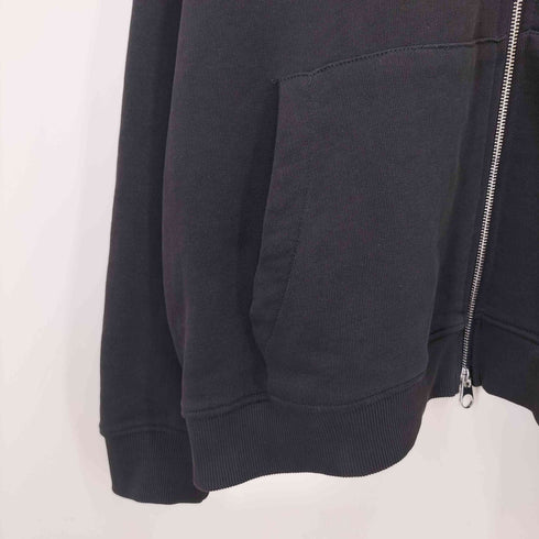 ザラ ZARA ウォッシュ加工 テキストプリント ZIP フーディ メンズ import:XL