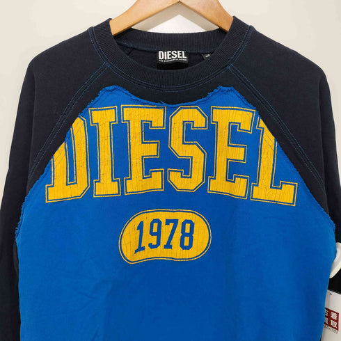 ディーゼル DIESEL S-RAGLEN ラグラン再構築クルーネックトレーナー メンズ XS